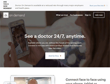Tablet Screenshot of doctorondemand.com